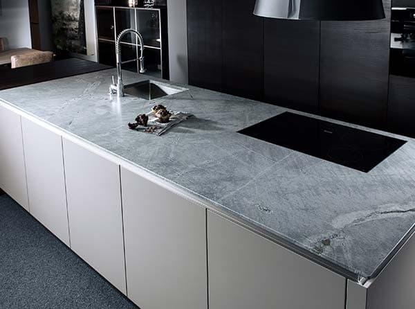 Naturstein Arbeitsplatte I LEATHER LOOK