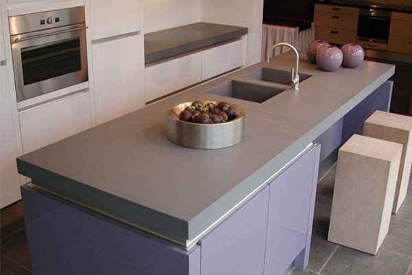 Quarzkomposit Arbeitsplatte I LEATHER LOOK